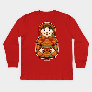 MATRYOSHKA DOLL WOMAN by San Miguel Kids Long Sleeve T-Shirt